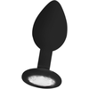 Ouch By Shots EasyToys Diamond Silicone Plug Regular - Elegant Anal Priedas, Juodas