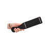 Ouch By Shots DIAMOND Studded Faux Leather Paddle - Elegant Impact Tool, Juodas, 32 cm