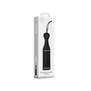 Ouch By Shots DIAMOND Studded Faux Leather Paddle - Elegant Impact Tool, Juodas, 32 cm