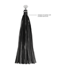 Ouch By Shots DIAMOND Line Flogger - Elegant Faux Leather Whip with Studded Handle