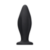 Ouch By Shots Edgy Silicone Plug with Suction Base - Juodas, Medium Size