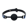 Ouch By Shots Mėlyna Ouch! Florence Collection Silicone Ventilated Ball Gag Mėlyna Adjustable