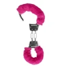 Ouch By Shots Rožinė Furry Metal Hand Cuffs - Rožinė