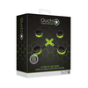 Ouch By Shots Ouch! Glow in the Dark Hand &amp; Ankle Cuffs Set with Hogtie, Luminous Žalias