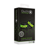 Ouch By Shots Ouch! Handcuffs Glow in the Dark - Fluorescent Žalias, Adjustable Size