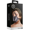 Ouch By Shots Ouch! Adjustable PU Leather Head Harness with Breathable Ball Gag Juodas