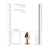 Ouch By Shots Ouch! Heart Gem Metal Intimate Plug Large - Jewel Base, Sidabrinis Finish