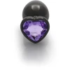 Ouch By Shots Ouch! Juoda ZATYCZKA PLUG ANALNY KOREK METALOWY Z DIAMENTEM 9 CM
