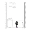 Ouch By Shots Ouch! Aluminum Intimate Plug Medium - Heart-Shaped Jewel Base