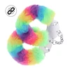 Ouch By Shots Ouch! Heavy-Duty Multicolor Fluffy Cuffs with Safety Release