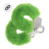Ouch By Shots Heavy-duty Fluffy Handcuffs - Žalias