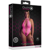 Ouch By Shots NEON High-Cut UV Active Bodysuit Neon Rožinė Stretchy XS-XXXXL