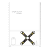 Ouch By Shots Shots Hogtie Connector Army Pattern Strong Bondage System