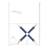 Ouch By Shots MOI XXL Hogtie Connector Sailor Theme - Sturdy Bondage Priedas
