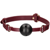 Ouch By Shots OUCH! Halo Breathable Ball Gag Gold Finish Adjustable Leather Strap