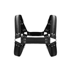 Ouch By Shots Kiotos Leather Bulldog Harness S/M - Adjustable Buckle System, Juodas