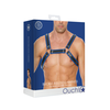 Ouch By Shots Luxe Bonded Leather Bulldog Harness S/M - Adjustable Straps &amp; Buckles