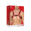 Ouch By Shots Kiotos Leather Bulldog Harness S/M - Adjustable Bonded Leather Chest Strap