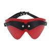 Ouch By Shots Ouch! Milan Collection Premium Blindfold Juodas/Raudona Bonded Leather