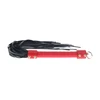 Ouch By Shots Ouch! Milan Collection Intimate Impact Flogger Juodas/Raudona Leather 55cm