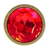 Ouch By Shots Milan Collection Metal Plug Set Gold - 3 Sizes, Aluminum, Jewel Base