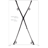 Ouch By Shots Ouch! Adjustable Over-the-Door Cross System Juodas - Universal Fit