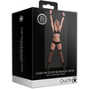 Ouch By Shots Ouch! Adjustable Over-the-Door Cross System Juodas - Universal Fit