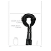 Ouch By Shots Ouch! Adjustable Padded Thigh Sling with Hand Cuffs Juodas - Comfort Restraint System