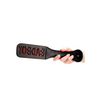 Ouch By Shots Rocks-Off BAD BOY Leather Paddle - Reversible Imprint, Juodas, 32cm