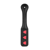 Ouch By Shots Rimba Paddle HEARTS - Leather Impact Tool with Heart Pattern