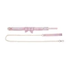 Ouch By Shots Ouch! Paris Collection Bonded Leather Collar &amp; Leash Rožinė Iridescent