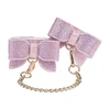 Ouch By Shots Rožinė Ouch! Paris Collection Leg Cuffs Rožinė - Adjustable Bonded Leather
