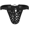 Ouch By Shots OUCH! Xtreme PU Leather Chastity Belt with Adjustable Straps Juodas
