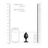 Ouch By Shots Ouch! Round Gem Aliuminio Plug Medium - Elegant Metal Design &amp; Jewel Base
