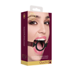 Ouch By Shots Ouch Halo Silicone Open Ring Gag - Elegant Juodas &amp; Gold Design