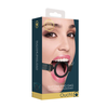 Ouch By Shots Ouch Halo Silicone Open Ring Gag - Elegant Juodas &amp; Gold Design