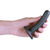 Ouch By Shots Ouch! Smooth Silicone Intimate Model 12 cm Metallic with Suction Cup