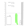 Ouch By Shots Ouch! Glow in the Dark Flexible Sheath - Stretchable Neon Žalias