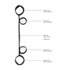 Ouch By Shots Spreader Bar with Hand and Ankle Cuffs