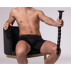 Ouch By Shots OUCH! Stacked Flexible Anal Snake 50 cm - Silicone, Suction Cup, Juodas