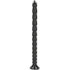 Ouch By Shots OUCH! Stacked Flexible Anal Snake 50 cm - Silicone, Suction Cup, Juodas