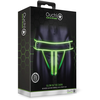 Ouch By Shots Ouch! Glow in the Dark Striped Jockstrap S/M - Fluorescent Žalias Accent