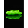 Ouch By Shots Ouch! Swirl Thick Stretchy Intimate Sheath Glow in the Dark, Žalias
