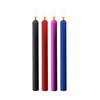 Ouch By Shots Ouch! Teasing Wax Candles Set - 4 Large Pieces, Multicolor