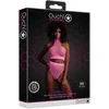 Ouch By Shots NEON Lingerie Set UV-Activated Turtle Neck &amp; High Waist Neon Rožinė XL/XXXXL