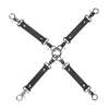 Ouch By Shots Ouch! Venice Collection Hogtie Connectors Juodas - 4-Way Restraint System