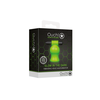 Ouch By Shots Ouch! Glow in the Dark Vibrating Intimate Head Device Žalias