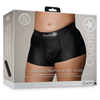 Ouch By Shots Satisfyer Strap-on Boxer XL/XXL Juodas - Rechargeable Vibrating System