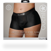 Ouch By Shots Satisfyer Strap-on Boxer XL/XXL Juodas - Rechargeable Vibrating System