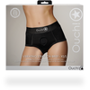 Ouch By Shots Sincerely Vibrating Strap-On Brief XS/S Juodas - Rechargeable System